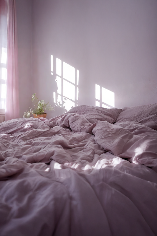 Amethyst linen Duvet cover