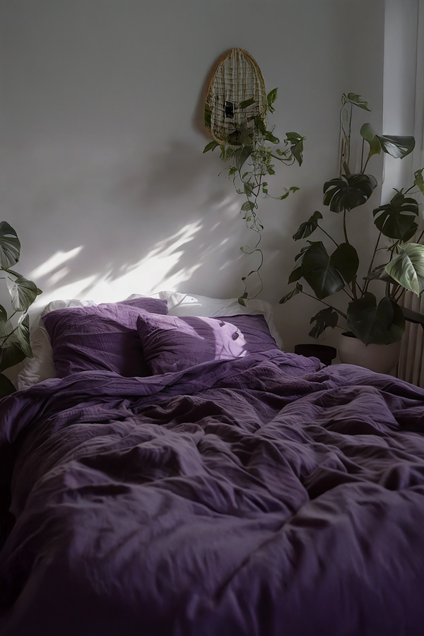 Violet Linen Bedding Set