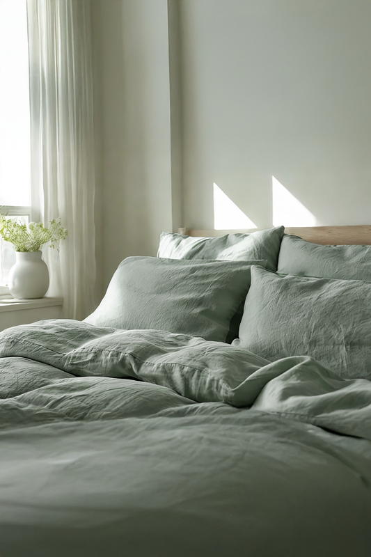 Sage Linen Bedding Set