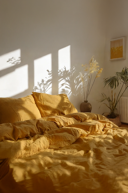 Amber linen Duvet cover