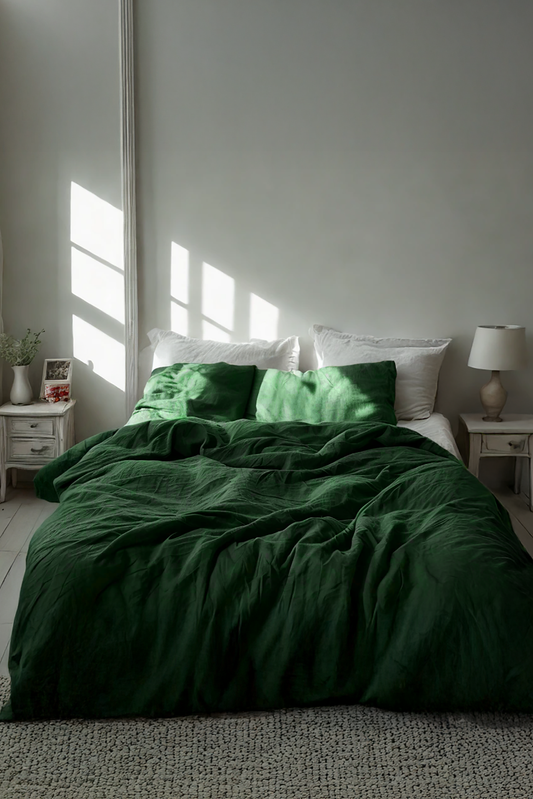 Verdant linen Duvet cover
