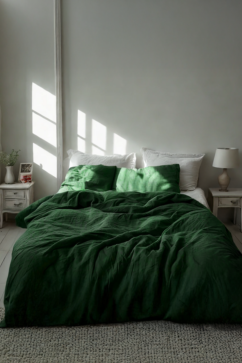 Verdant Linen Bedding Set