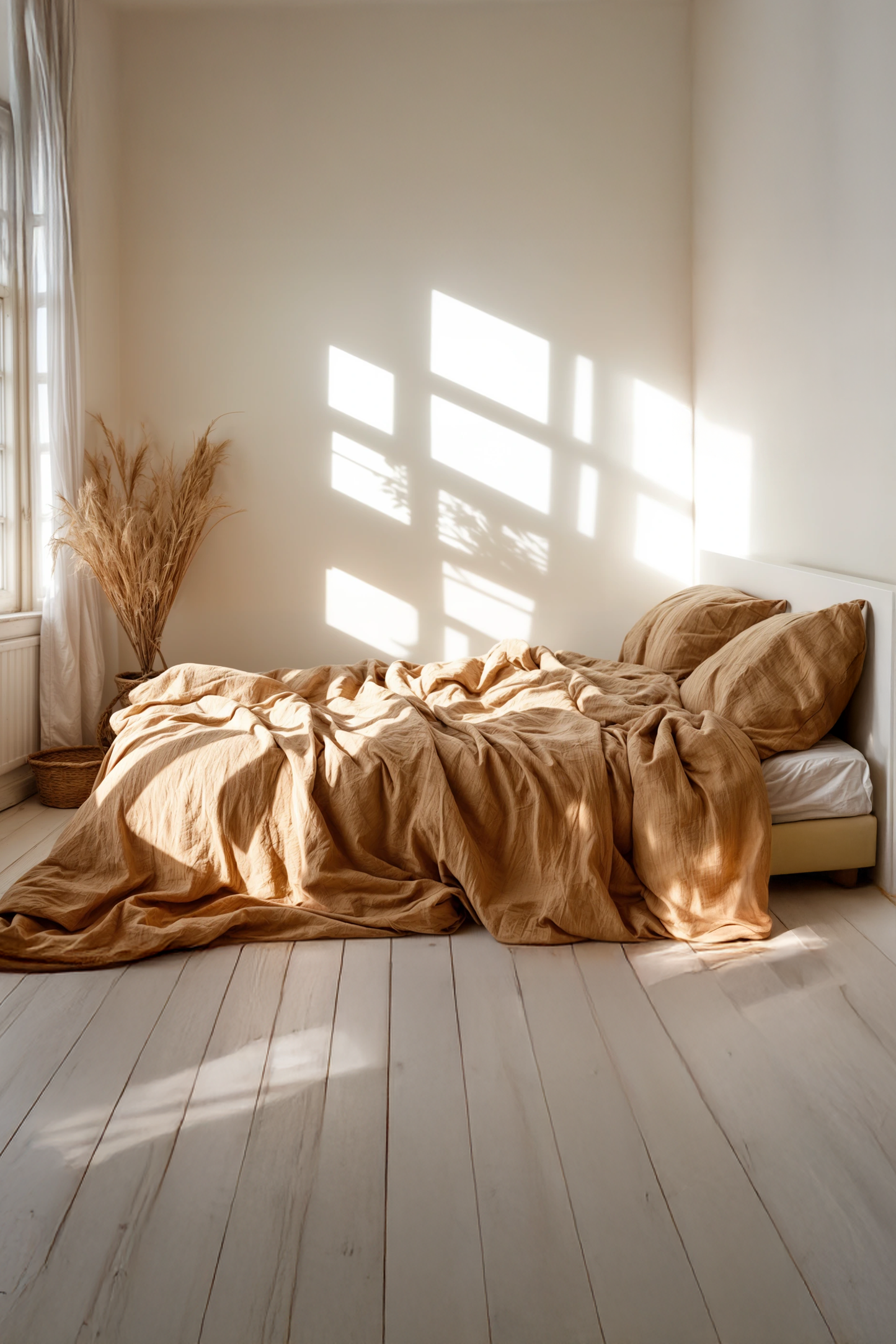 Almond Linen Bedding Set