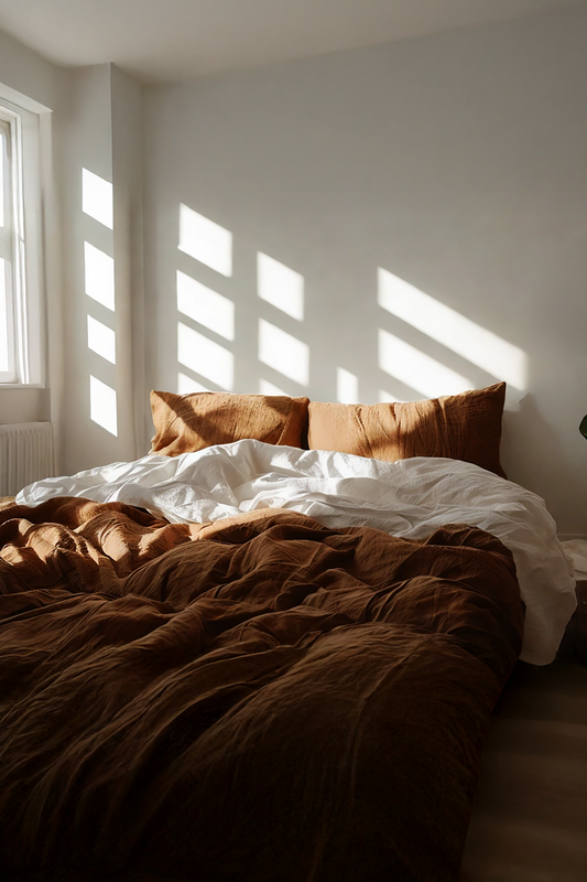 Ginger linen Duvet cover