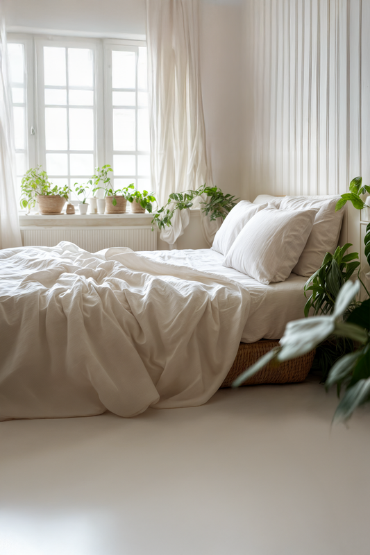 White Linen Coverlet