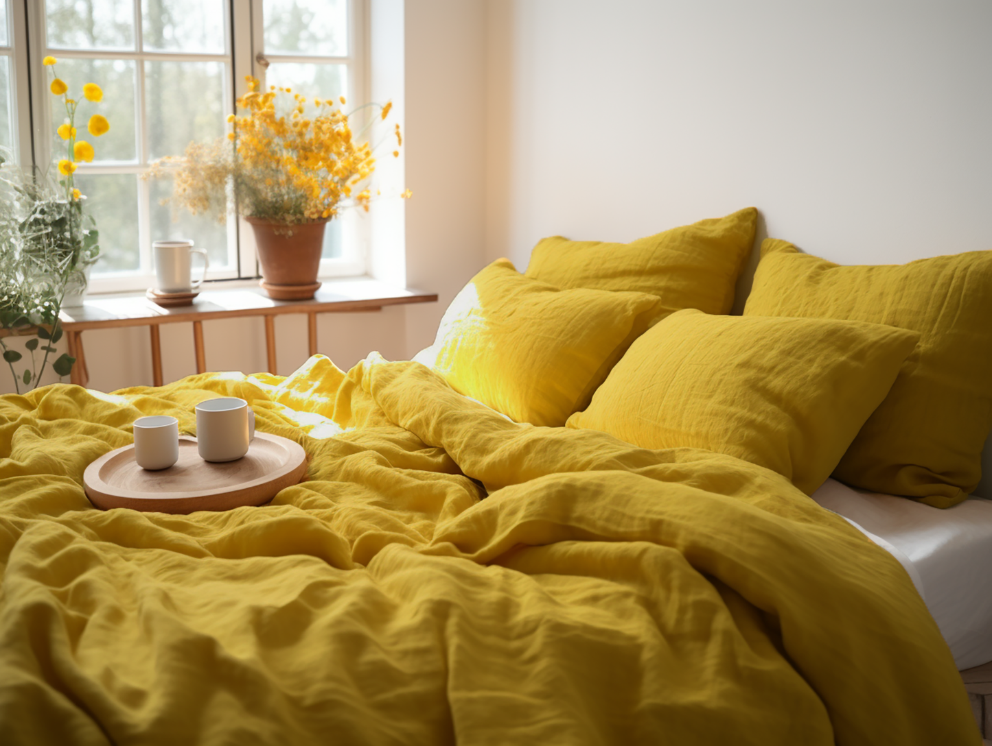 Mustard duvet cover