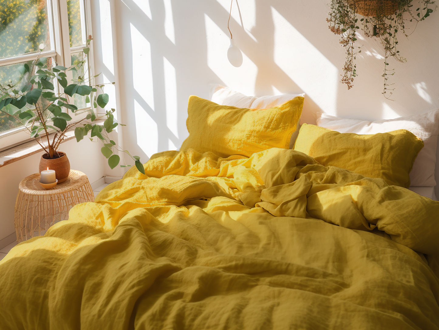 Mustard duvet cover