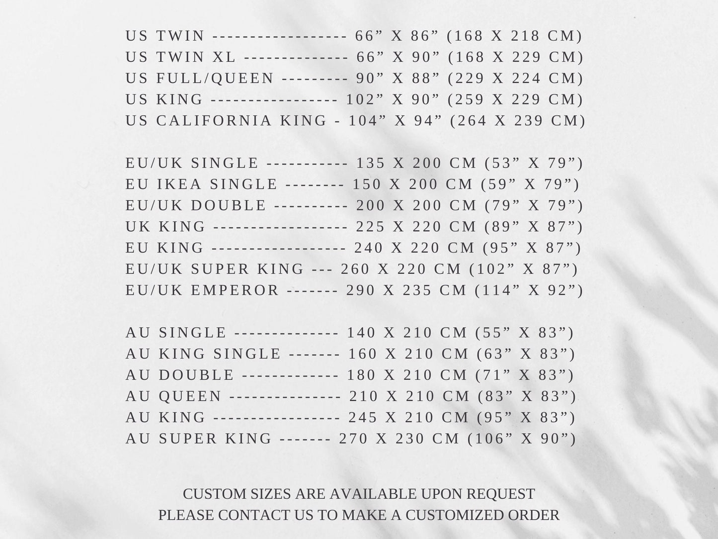 60 colors double sided linen comforter