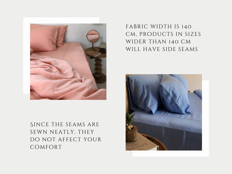 Lavender linen fitted sheet