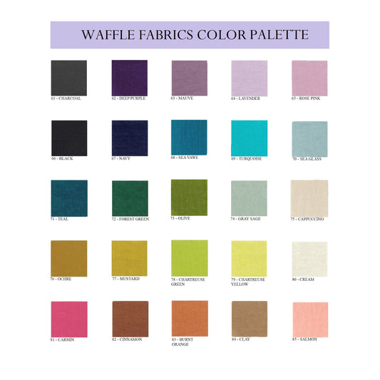 25 colors waffle linen bath towels