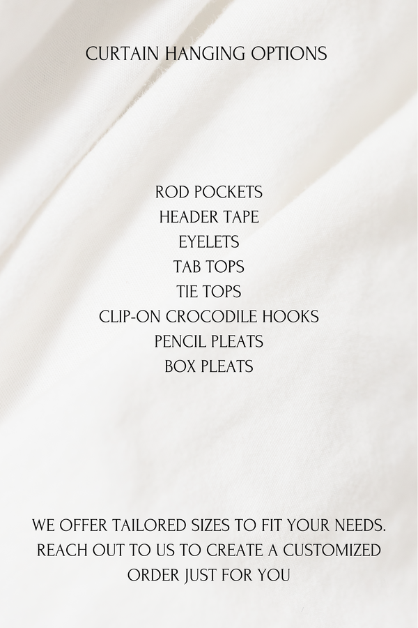 Christmas Ginger linen curtains
