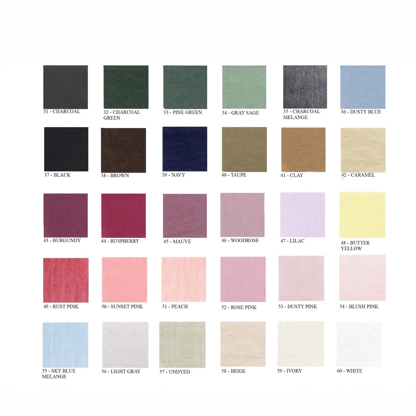 60 colors double sided linen comforter