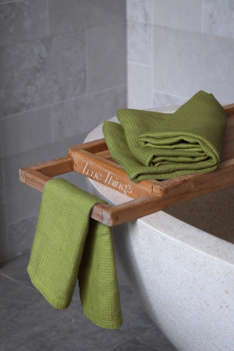25 colors waffle linen bath towels
