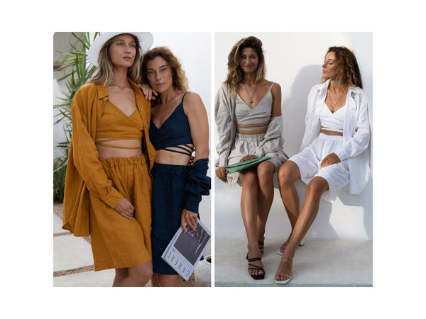 24 colors linen high waist shorts