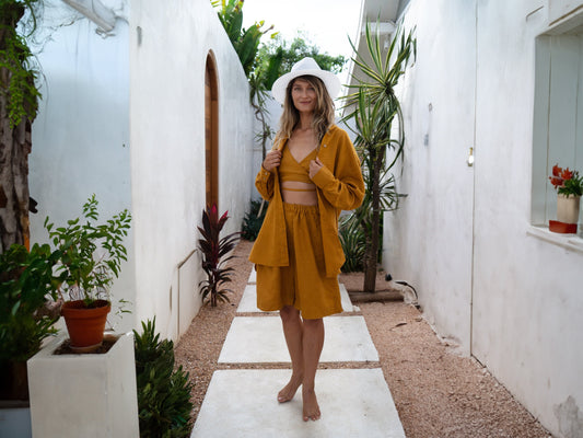 Amber long sleeve linen shirt