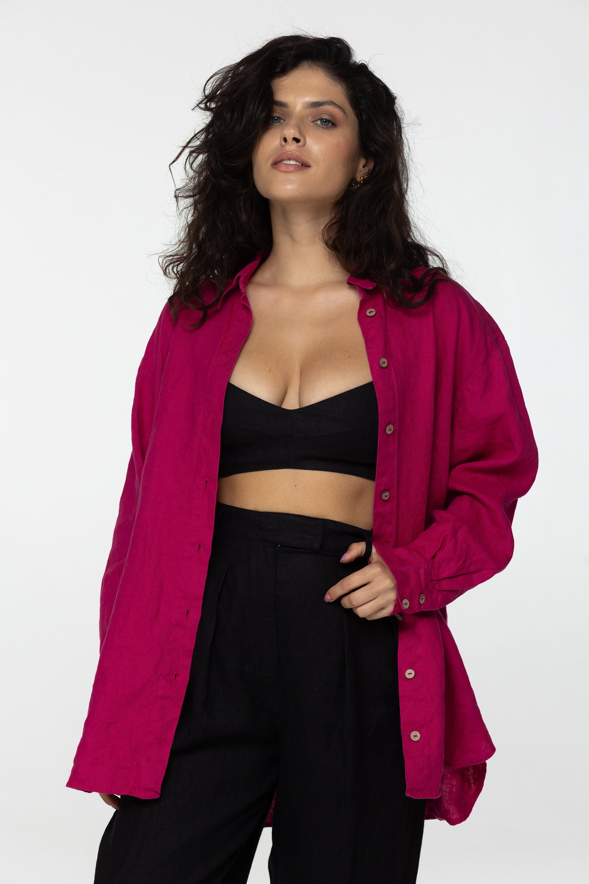 Black linen strap crop top Tina Summer elegant bra blouse Open back bustier top Linen bralette Thin straps cami Organic flax Custom sizes