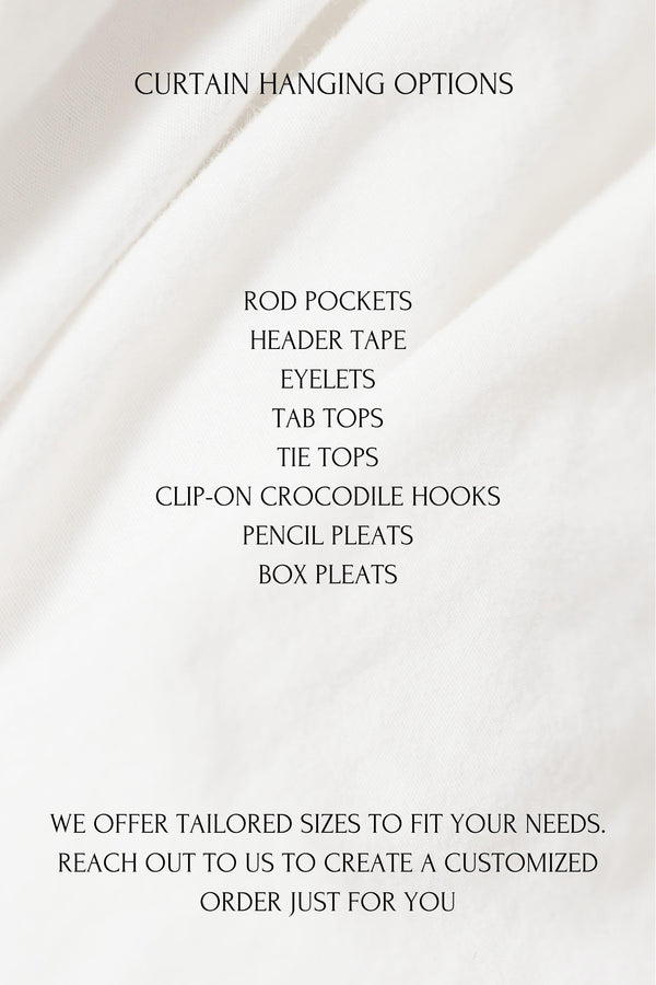 Ivory linen curtain Rustic Natural Drapes pair blackout or regular, medium-weight, with optional cotton lining, custom sizing available