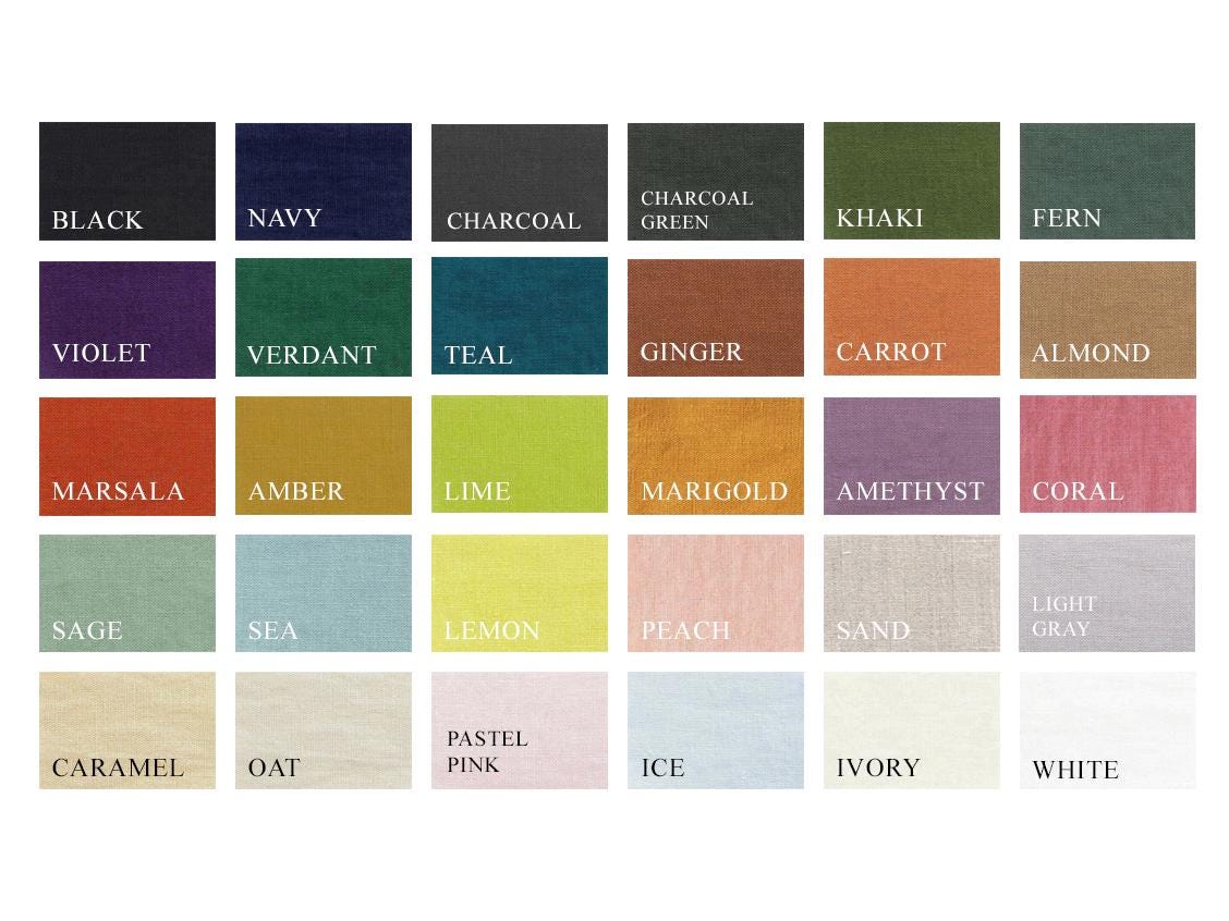 Oat linen sheet set 1 flat sheet and 1 fitted sheet and 2 pillowcases Stonewashed 100% Flax Linen Set