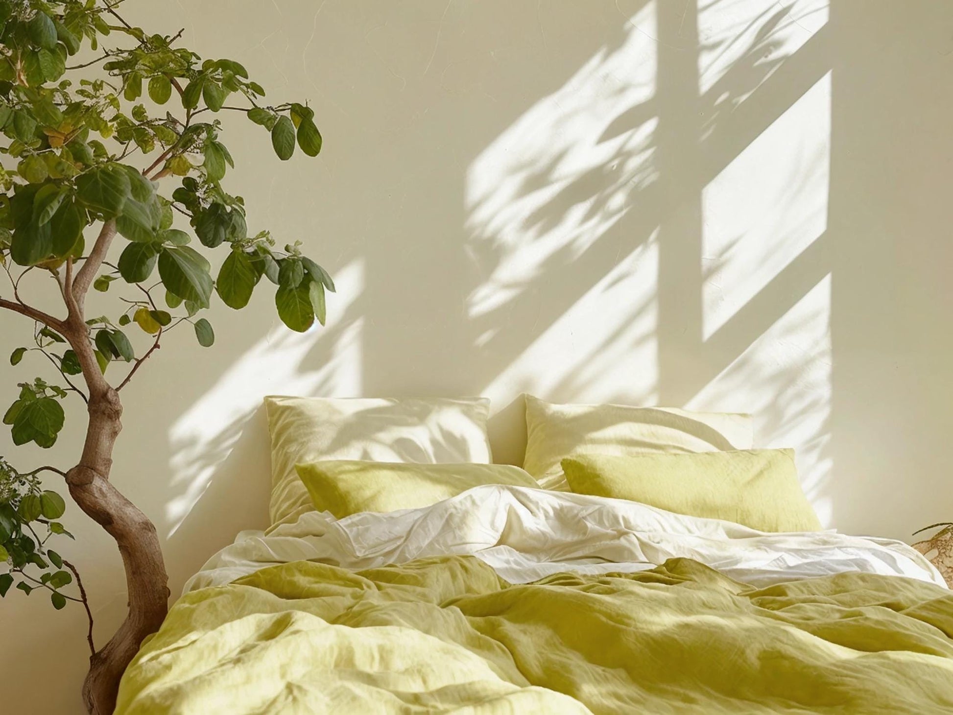 Lemon Linen Coverlet softened linen Bed Cover Queen King size linen coverlet yellow linen bed throw blanket couch cover