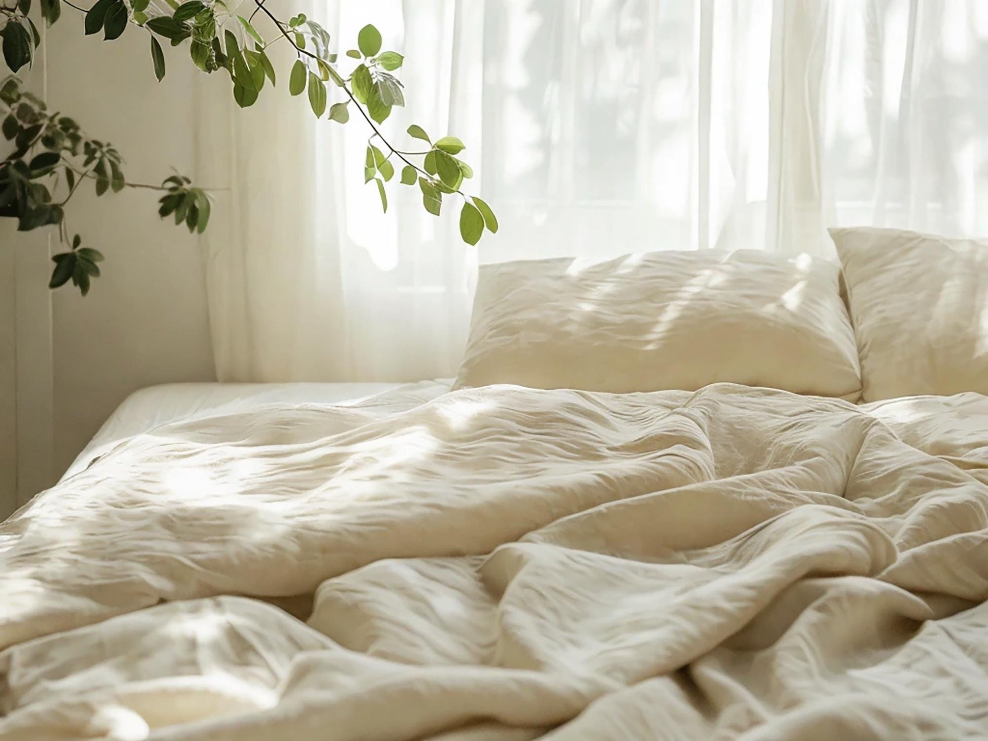 Ivory linen flat sheet 1 Flat sheet Stonewashed 100% Flax Bedding for Natural Comfort