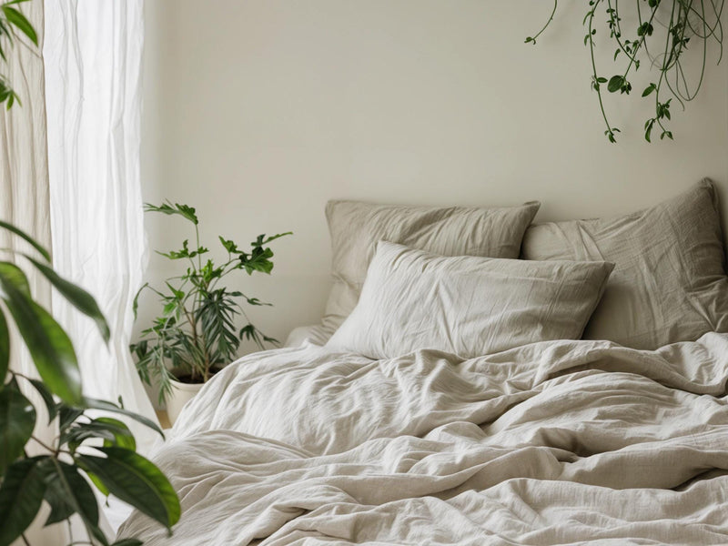 Sand linen fitted sheet 1 Fitted sheet Breathable Stonewashed Bed Sheet in 100% Natural Flax
