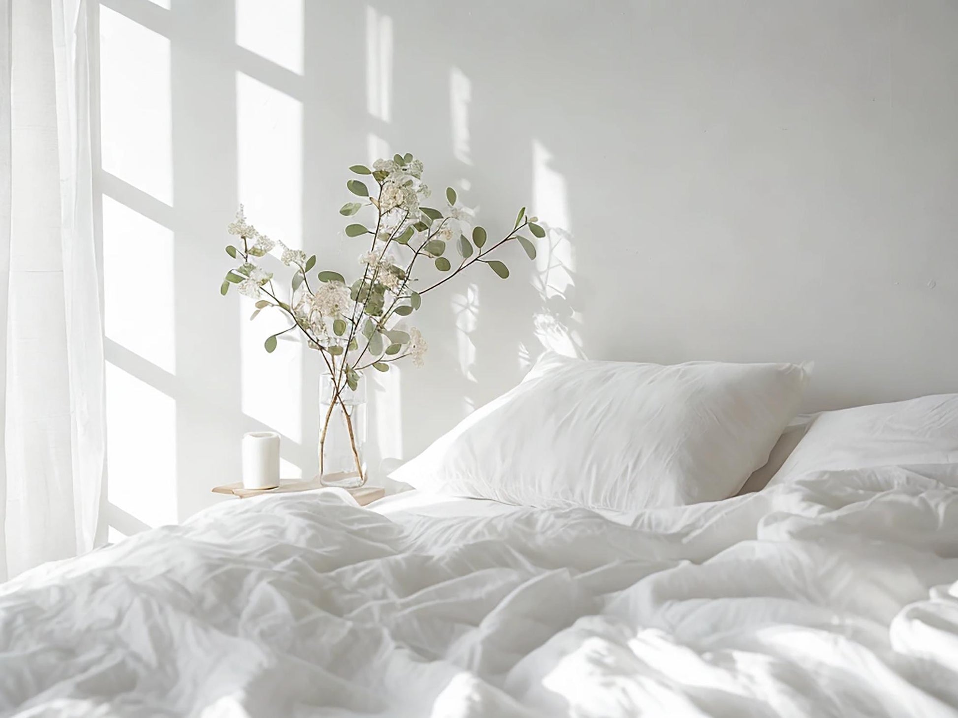 White linen fitted sheet 1 Fitted sheet Breathable Stonewashed Bed Sheet in 100% Natural Flax