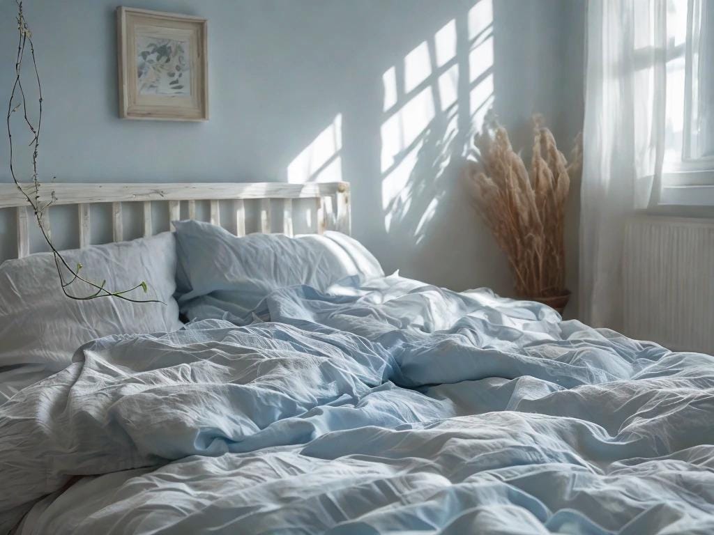 Ice Linen Bedding Set Rustic Duvet Cover and 2 Pillowcases Soft Medium Weight Bedding, Stonewashed Comfort