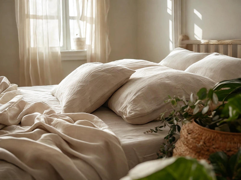 Oat Linen Pillowcase pillowcase King Queen Standard Euro Decoraive Toddler Multiple Sizes