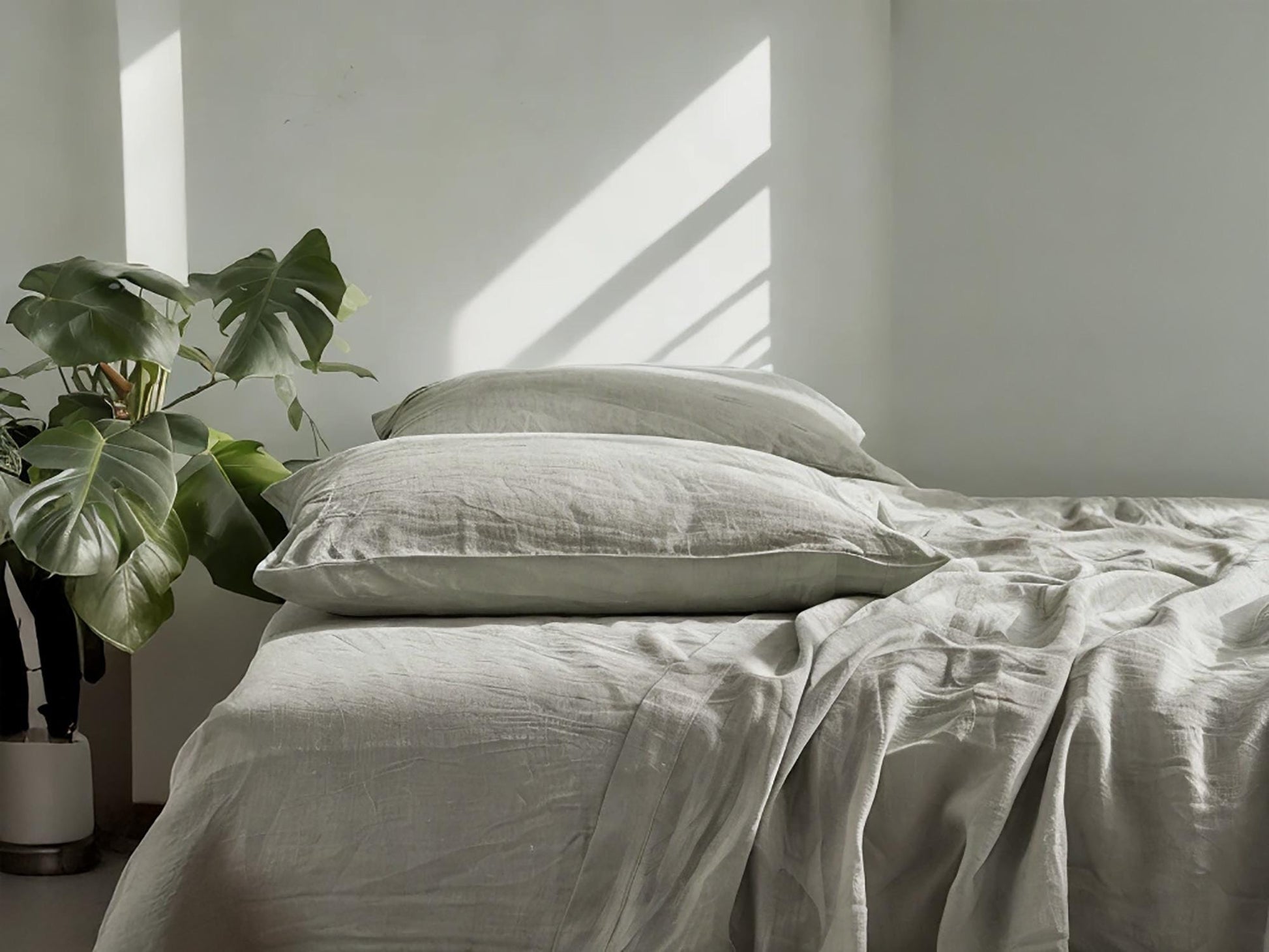 Sand linen fitted sheet 1 Fitted sheet Breathable Stonewashed Bed Sheet in 100% Natural Flax